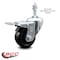 Service Caster 3 Inch Hard Rubber Wheel Swivel 3/8 Inch Threaded Stem Caster Total Lock Brake SCC-TSTTL20S314-HRS-381615 - alternate 3